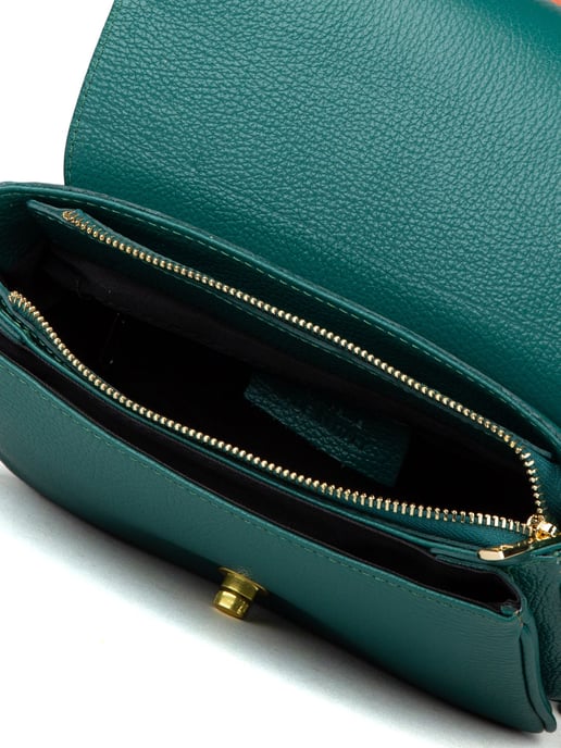Giulia Monti Schultertasche Dunkel Teal - Image 4