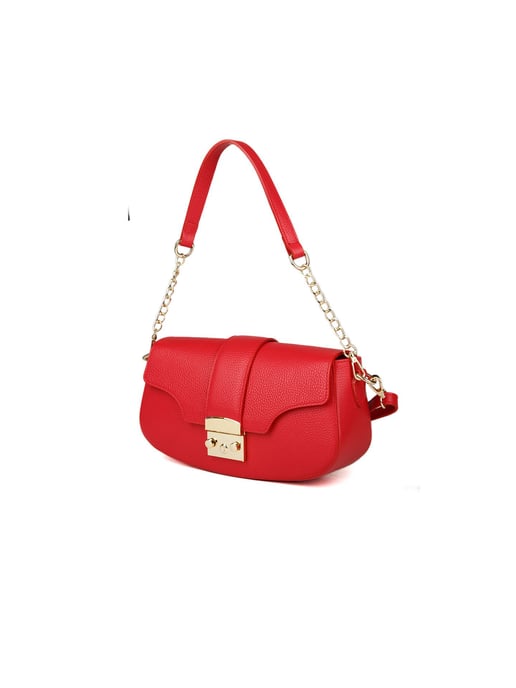 Giulia Monti Schultertasche Klassisches Rot - Image 2