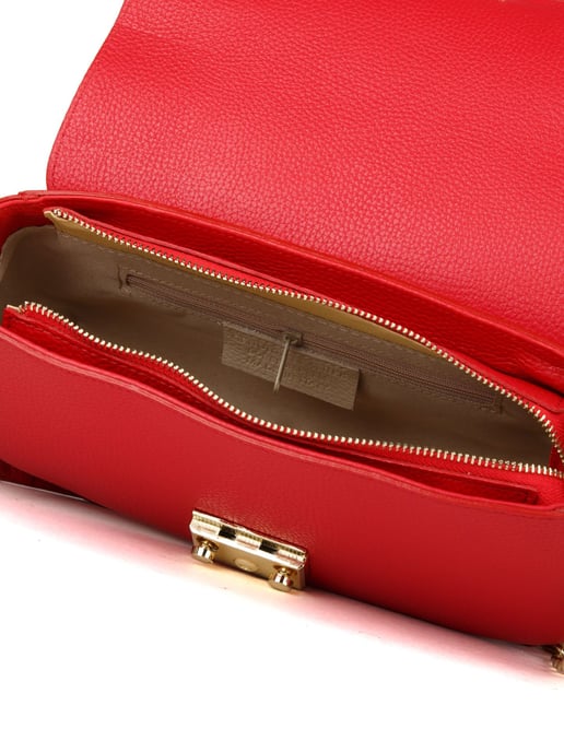 Giulia Monti Schultertasche Klassisches Rot - Image 4