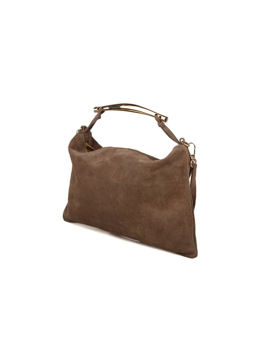 Giulia Monti Schultertasche Taupe - Image 2