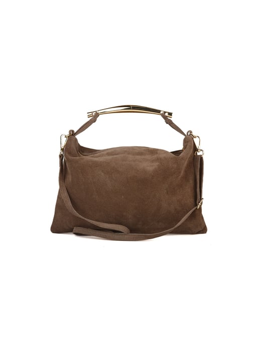 Giulia Monti Schultertasche Taupe - Image 3