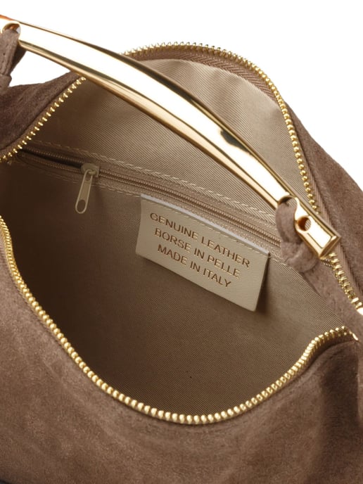 Giulia Monti Schultertasche Taupe - Image 4