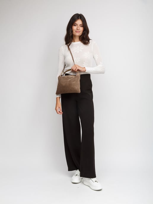 Giulia Monti Schultertasche Taupe - Image 5