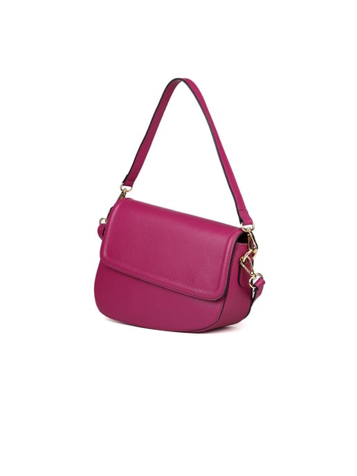 Giulia Monti Schultertasche Dunkelfuchsia - Image 2