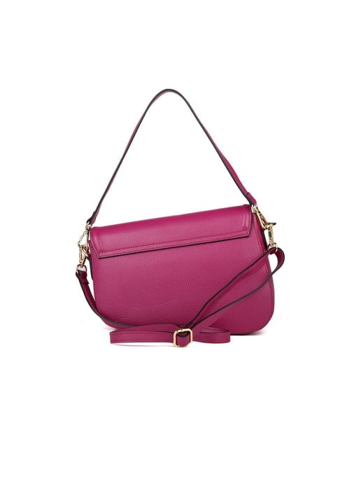 Giulia Monti Schultertasche Dunkelfuchsia - Image 3