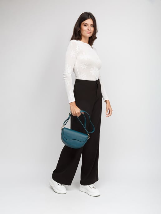 Giulia Monti Schultertasche Dunkelblau - Image 5
