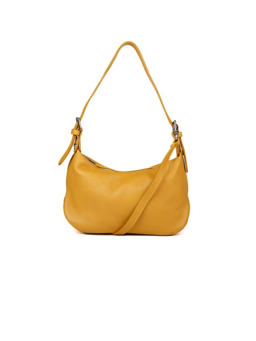 Giulia Monti Schultertasche Senfgelb - Image 1