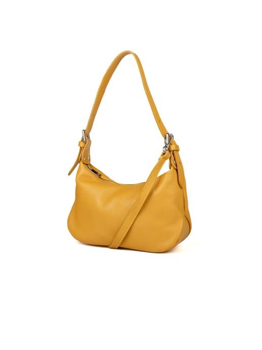 Giulia Monti Schultertasche Senfgelb - Image 2