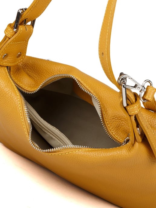 Giulia Monti Schultertasche Senfgelb - Image 4
