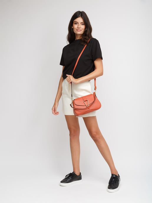 Giulia Monti Schultertasche Terrakotta - Image 5
