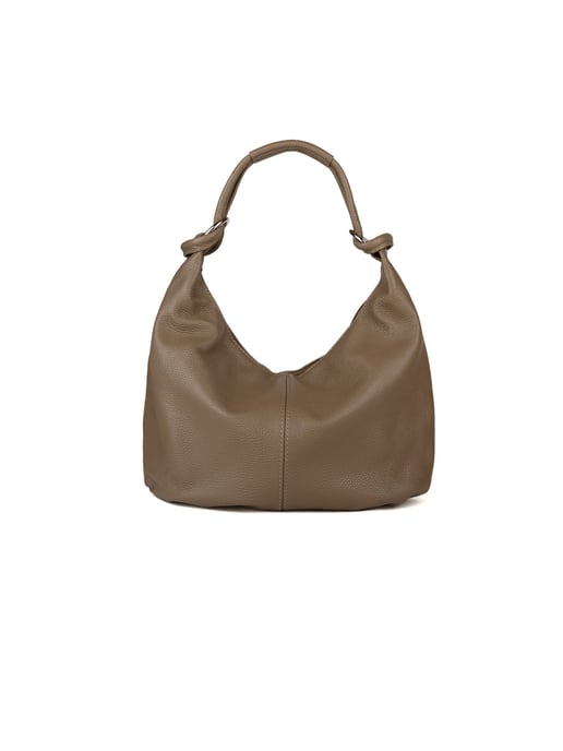 Giulia Monti Schultertasche Taupe - Image 1