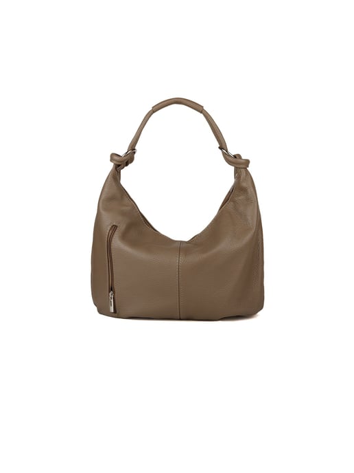 Giulia Monti Schultertasche Taupe - Image 3