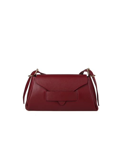Giulia Monti Schultertasche Burgunderrot - Image 1