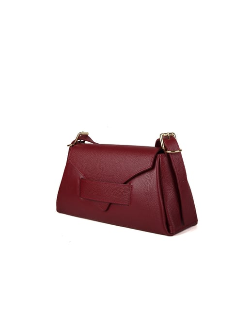 Giulia Monti Schultertasche Burgunderrot - Image 2