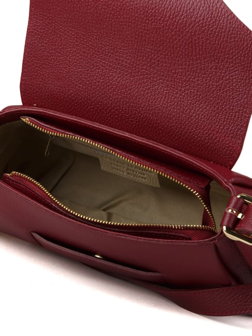 Giulia Monti Schultertasche Burgunderrot - Image 4