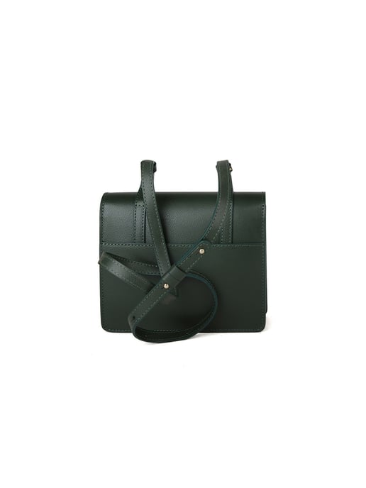 Giulia Monti Schultertasche Dunkelgrün - Image 3