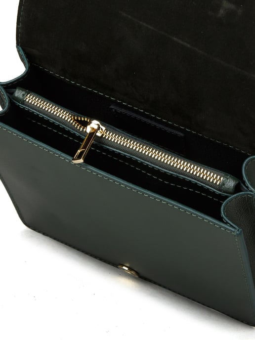Giulia Monti Schultertasche Dunkelgrün - Image 4