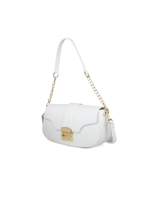 Giulia Monti Schultertasche Weiß - Image 2