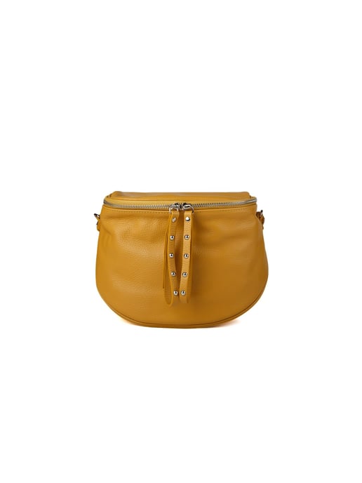 Giulia Monti Schultertasche Senfgelb - Image 1