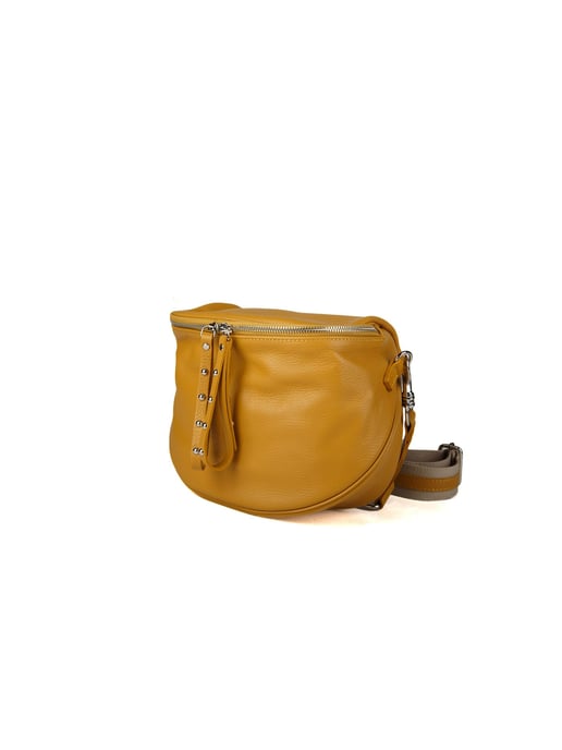 Giulia Monti Schultertasche Senfgelb - Image 2