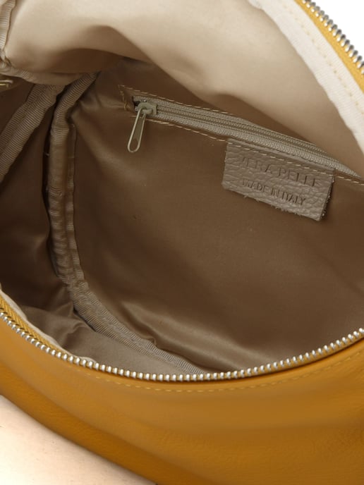 Giulia Monti Schultertasche Senfgelb - Image 4
