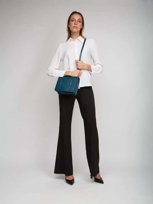 Giulia Monti Schultertasche Dunkelwasserblau - Image 5