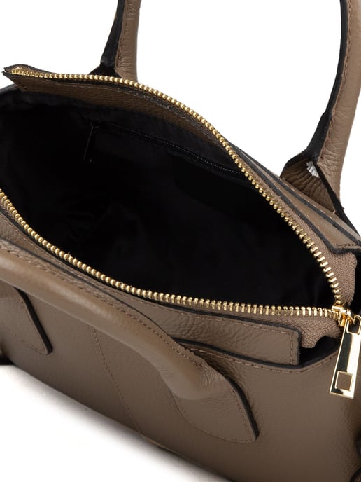 Giulia Monti Schultertasche Taupe - Image 4