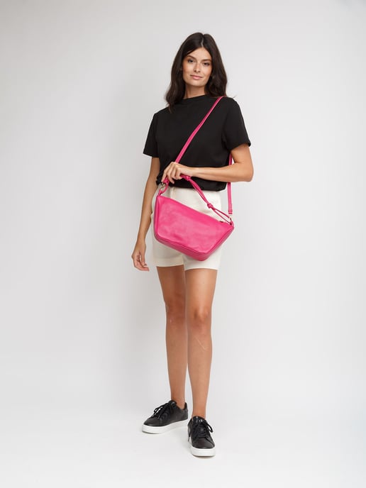 Giulia Monti Schultertasche Fuxia - Image 5