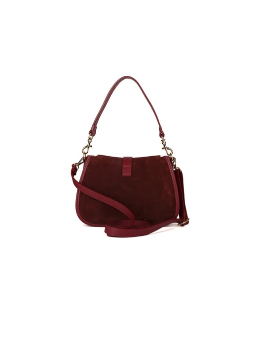 Giulia Monti Schultertasche Burgunderrot - Image 3