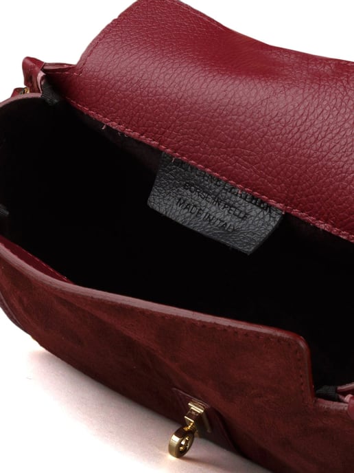Giulia Monti Schultertasche Burgunderrot - Image 4