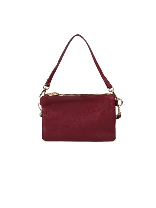 Giulia Monti Schultertasche Burgunderrot - Image 1