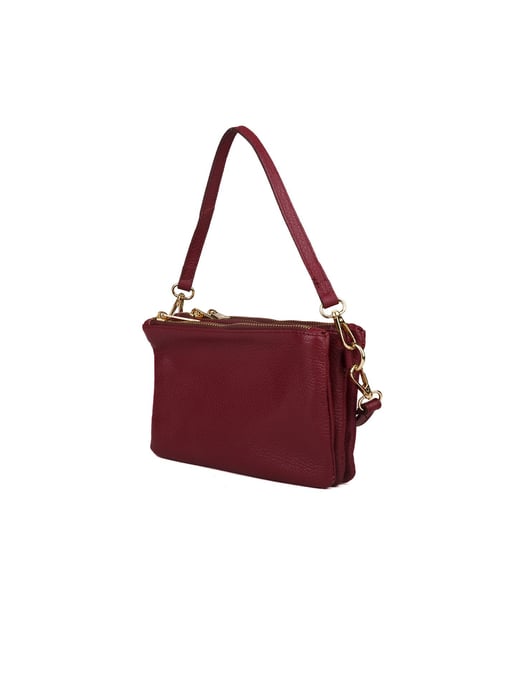 Giulia Monti Schultertasche Burgunderrot - Image 2