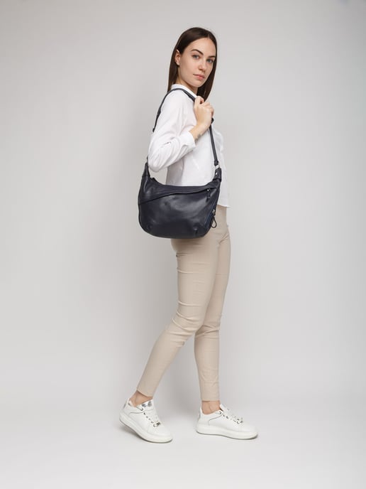 Giulia Monti Schultertasche Nachtblau - Image 5