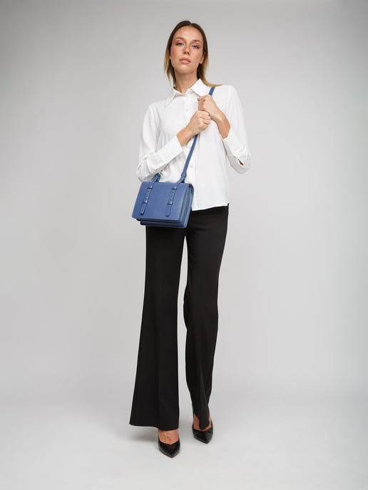Giulia Monti Schultertasche Kobaltblau - Image 5