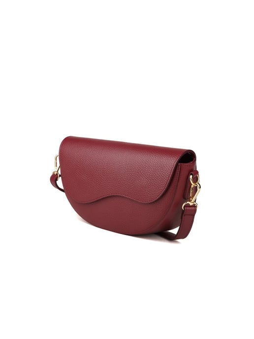 Giulia Monti Schultertasche Burgunderrot - Image 2