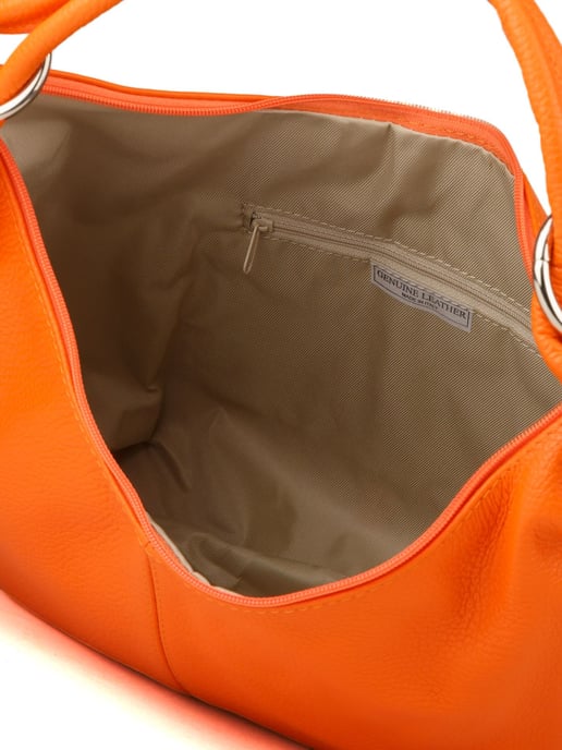 Giulia Monti Schultertasche Orange - Image 4