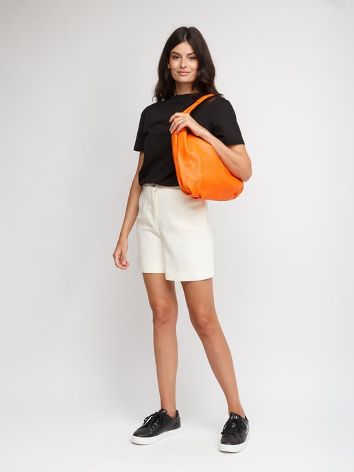 Giulia Monti Schultertasche Orange - Image 5