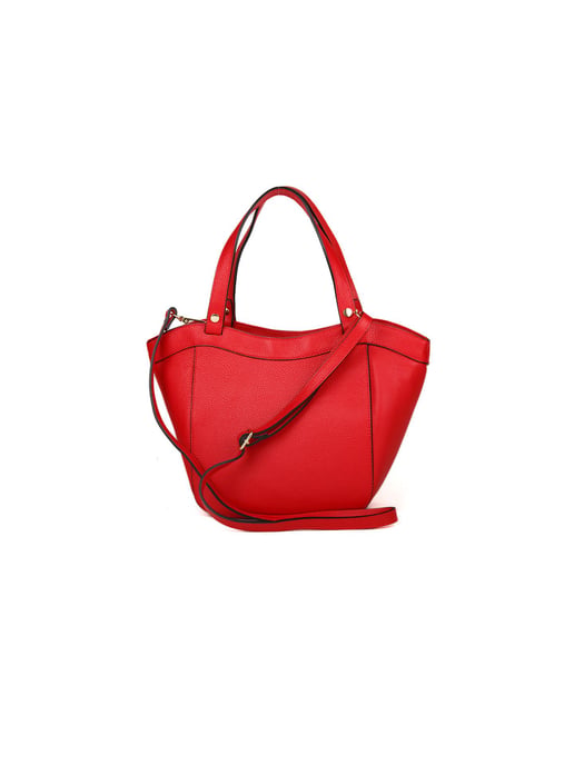 Giulia Monti Schultertasche Klassik Rot - Image 3
