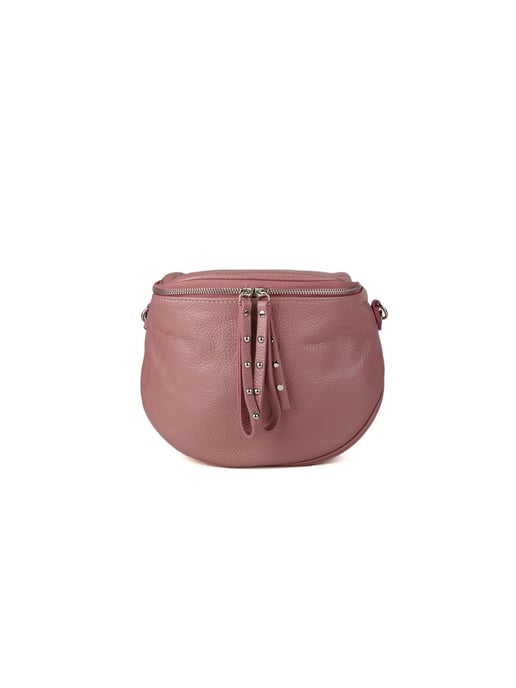 Giulia Monti Schultertasche Blasses Pflaumenlila oder Korallpink - Image 1