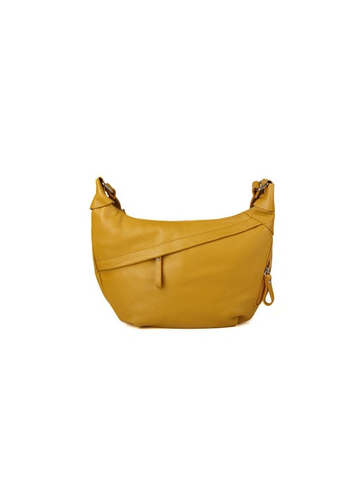 Giulia Monti Schultertasche Senfgelb - Image 1
