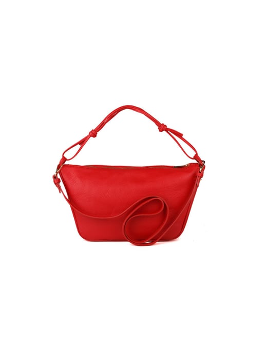 Giulia Monti Schultertasche Klassisches Rot - Image 3