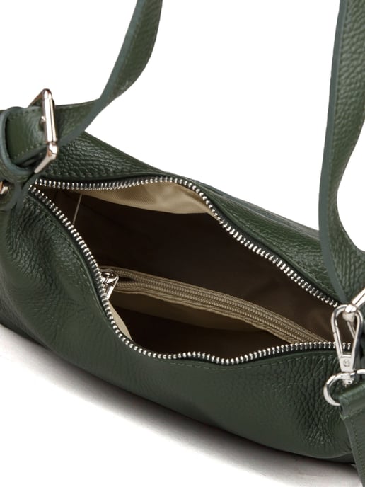 Giulia Monti Schultertasche Dunkelgrün - Image 4