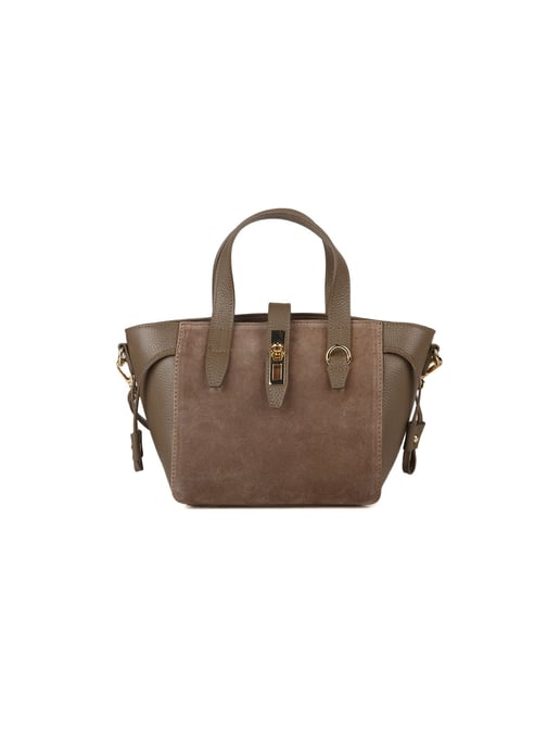Giulia Monti Schultertasche Taupe - Image 1