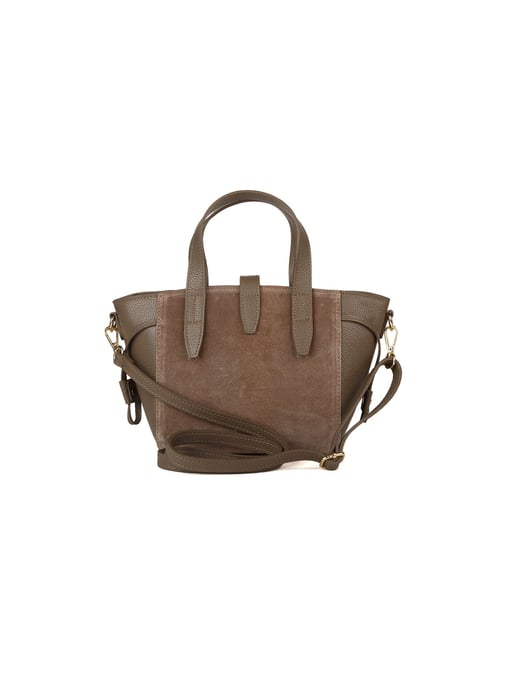 Giulia Monti Schultertasche Taupe - Image 3