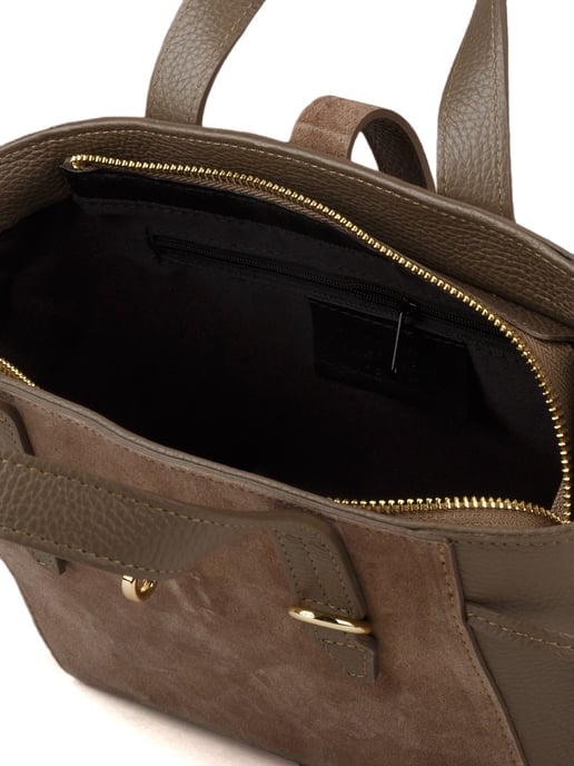 Giulia Monti Schultertasche Taupe - Image 4