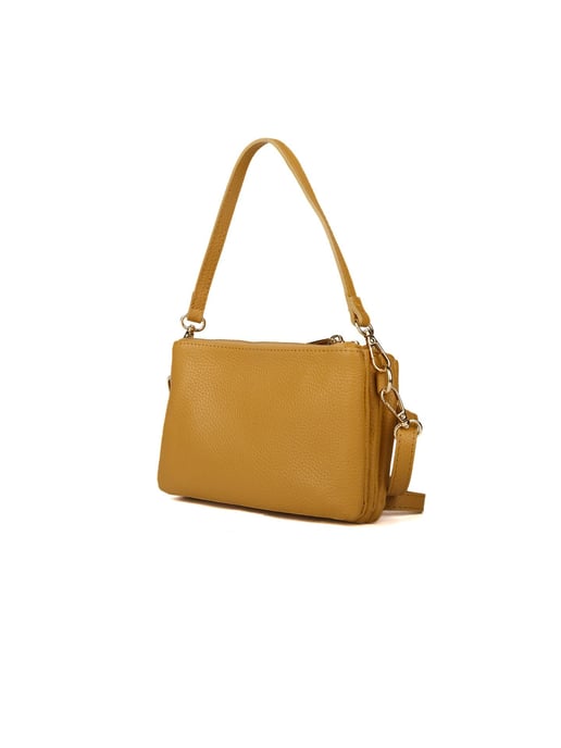 Giulia Monti Schultertasche Senfgelb - Image 2