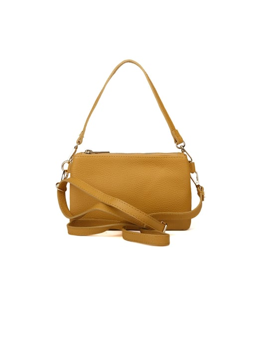 Giulia Monti Schultertasche Senfgelb - Image 3