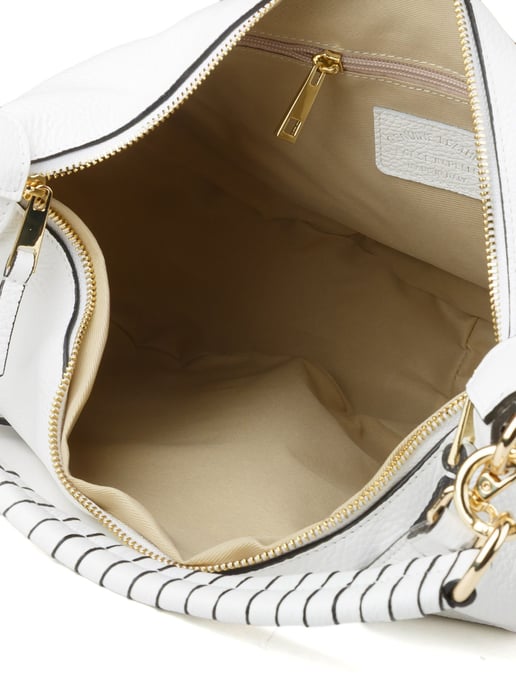 Giulia Monti Schultertasche Weiß - Image 4