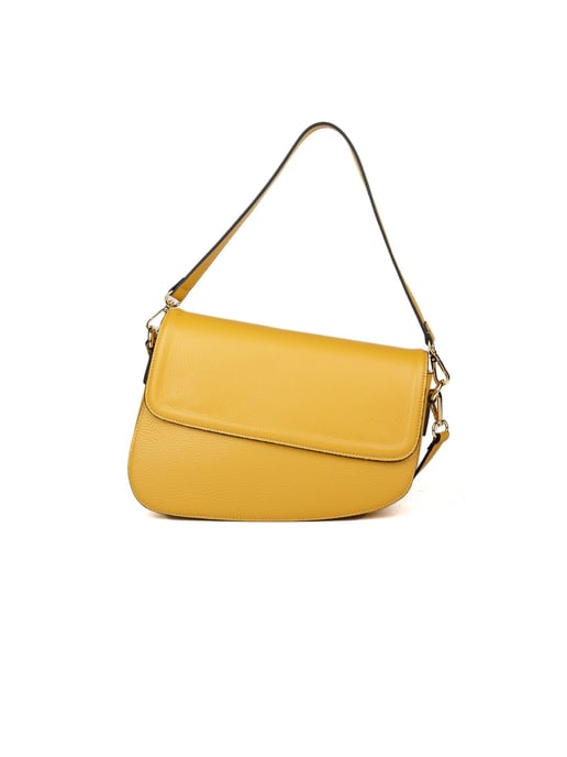 Giulia Monti Schultertasche Senf - Image 1