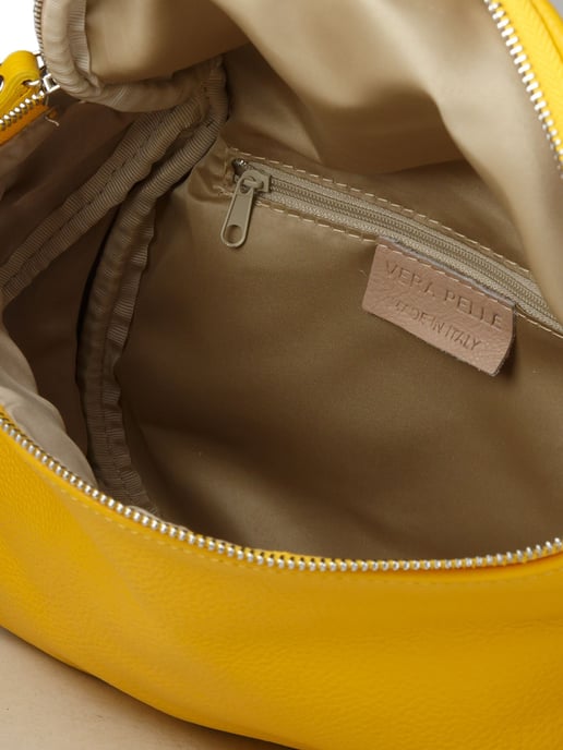 Giulia Monti Schultertasche Safran Gelb - Image 4